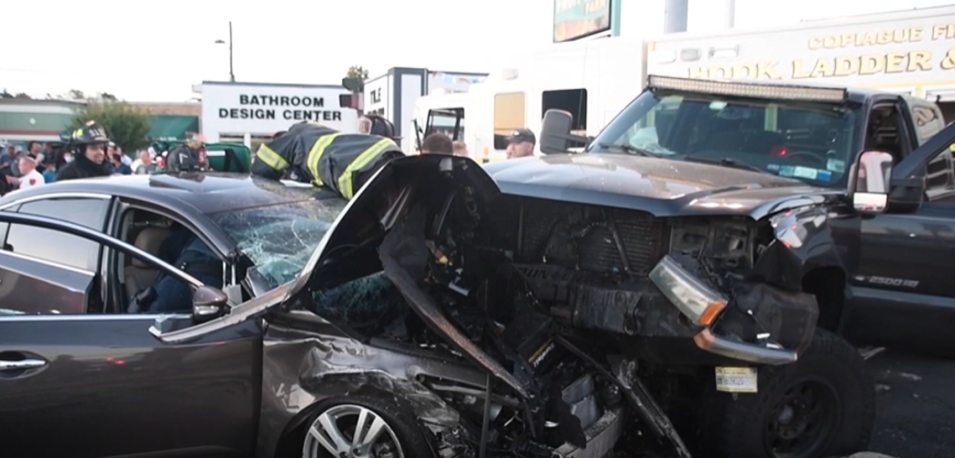 Police At least 2 injured in 3car crash in Copiague