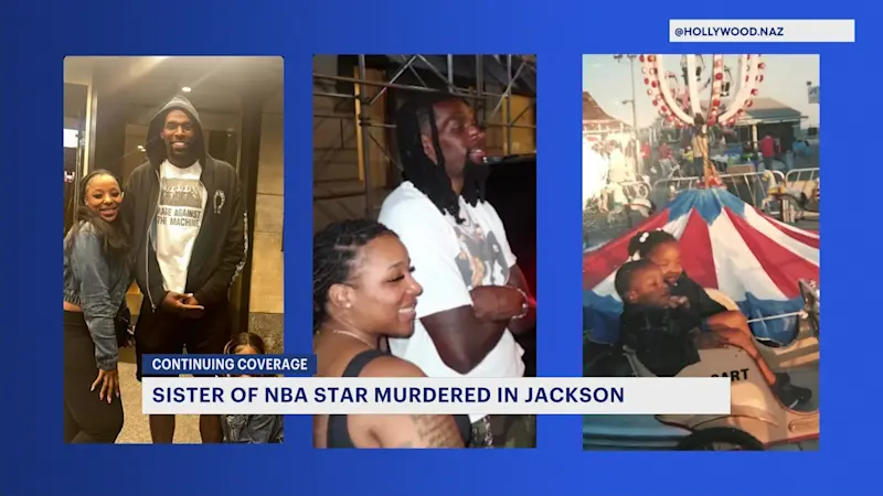 Story image: Community mourns loss of local NBA star's sister after alleged domestic violence homicide