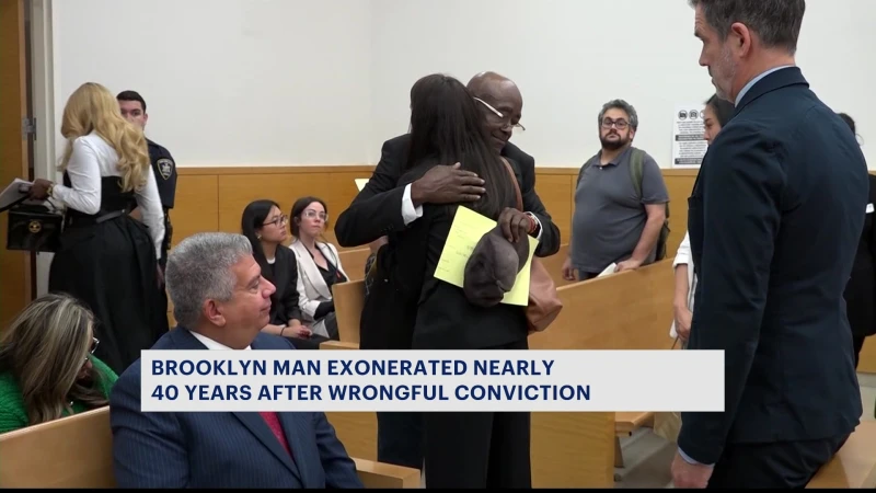 Story image: Brooklyn man exonerated 40 years after wrongful conviction