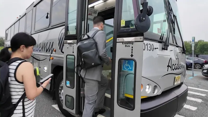 Story image: Commuters turn to Academy Express bus service as prices rise, hybrid work ends 