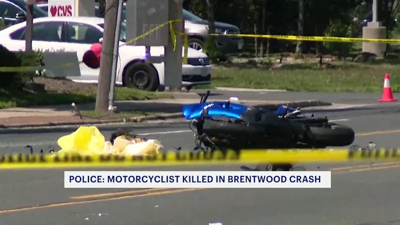 Story image: Suffolk PD: 62-year-old motorcyclist killed in Brentwood crash