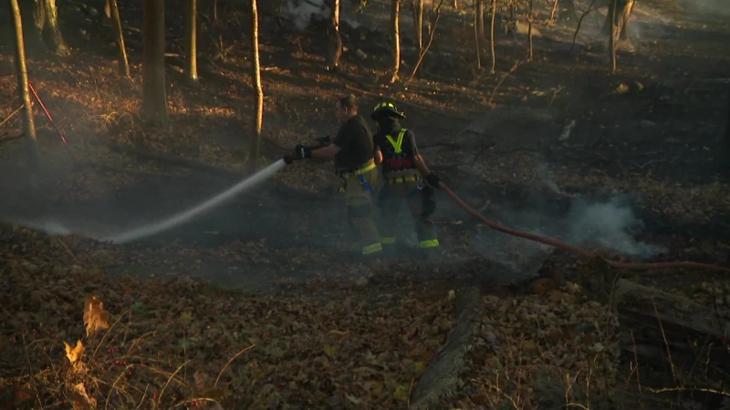 Story image: Brush fire burns in Montrose