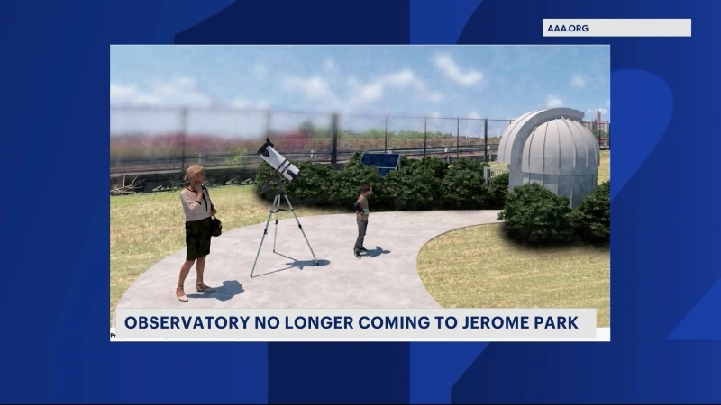 Story image: Plans for NYC's first public observatory in the Bronx come to a halt