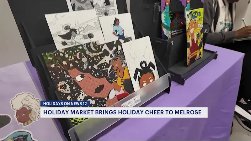 Story image: Shoppers support local vendors and artisans at Melrose Holiday Market