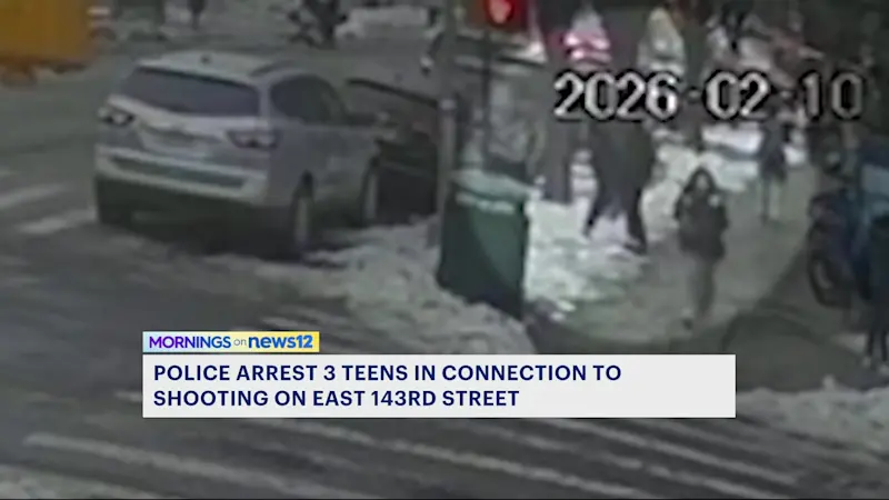 Story image: Teen trio charged with attempted murder, accused of shooting woman in Mott Haven; 4th teen on the loose