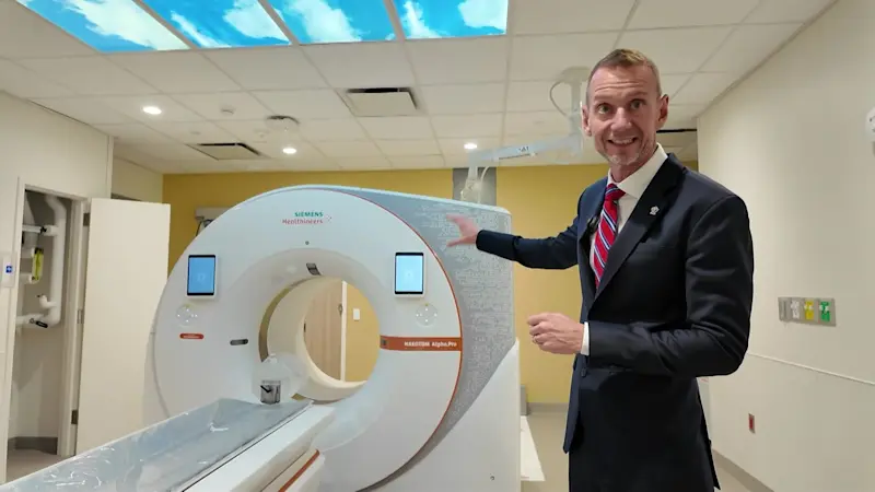 Story image: Good Samaritan University Hospital gives News 12 an exclusive preview of its new Patient Care Pavilion