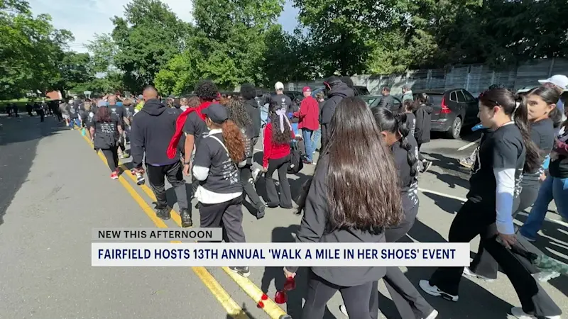 Story image: Hundreds walk against sexual assault and domestic violence in Fairfield