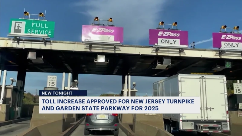 Story image: New Jersey Turnpike Authority approves new 3% toll hike for 2025