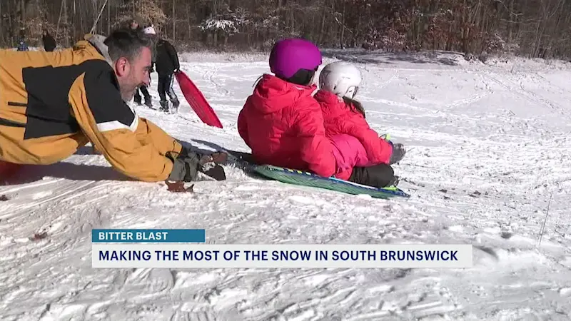 Story image: Sledders revel in season’s first significant snowfall