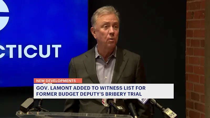 Story image: Gov. Lamont may have to testify in corruption trial of former budget deputy 
