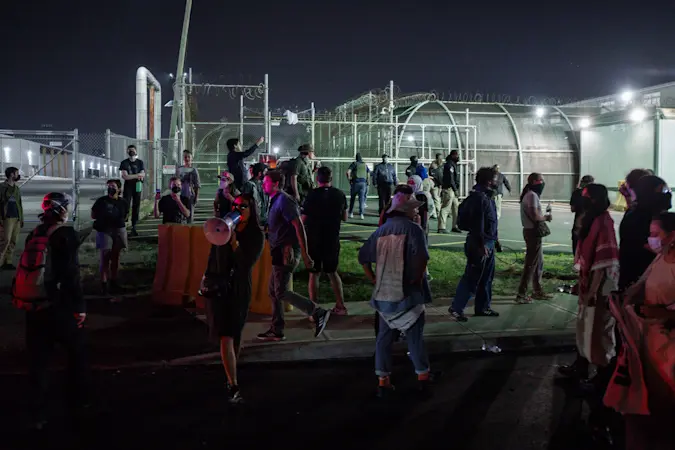 Story image: 4 detainees escaped from Delaney Hall immigration detention center in Newark, DHS says