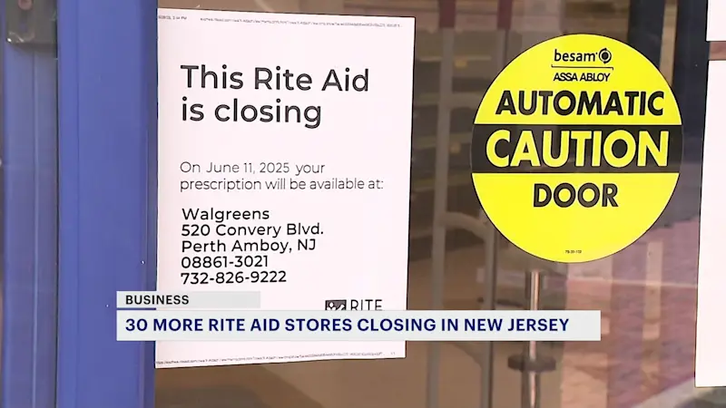 Story image: Rite Aid closing 30 more stores in New Jersey amid bankruptcy