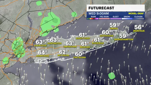 Highs in the 70s for today; tracking storms starting Wednesday night