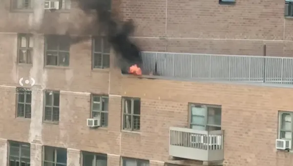 2-alarm fire erupts at Coney Island apartment building