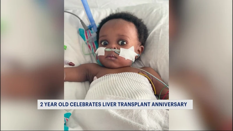 Story image: 2-year-old celebrates anniversary of lifesaving transplant