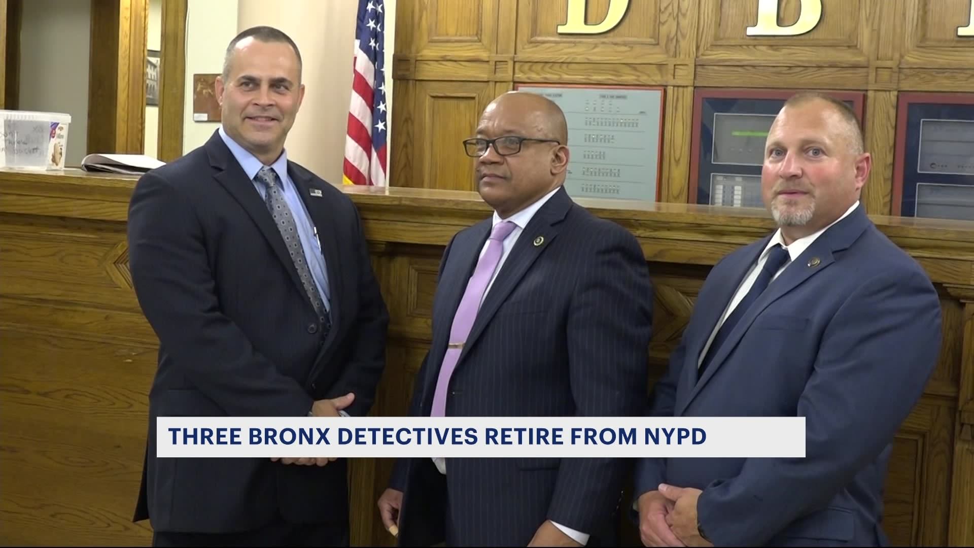 Ceremony held for 3 retiring Bronx detectives