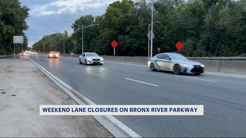 Story image: Lane closures for the Bronx River Parkway expected for the weekend