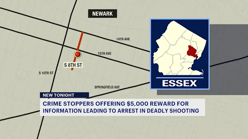 Story image:  Authorities offer $5K reward for information about fatal 2024 Newark shooting
