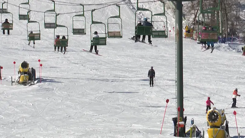 Story image: Fresh powder and MLK holiday draw in good crowds at Campgaw Mountain Ski Area