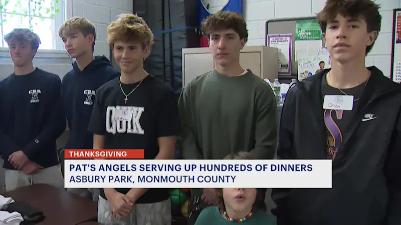 Story image: Pat's Angels, CBA Surf Team serve hundreds of Thanksgiving meals in Asbury Park