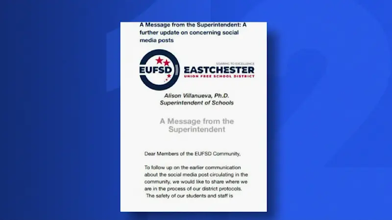 Story image: Eastchester schools open as usual today following unfounded online threat