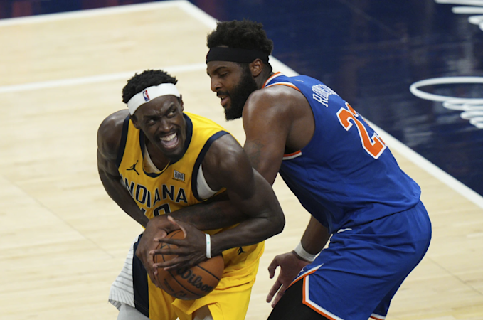 Story image: Pacers beat Knicks 125-108 in Game 6 to reach NBA Finals for the second time in franchise history