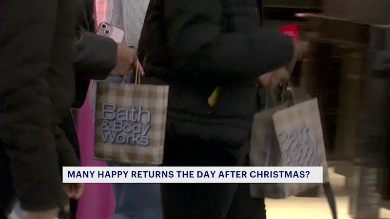 Story image: Shoppers find many happy returns on day after Christmas