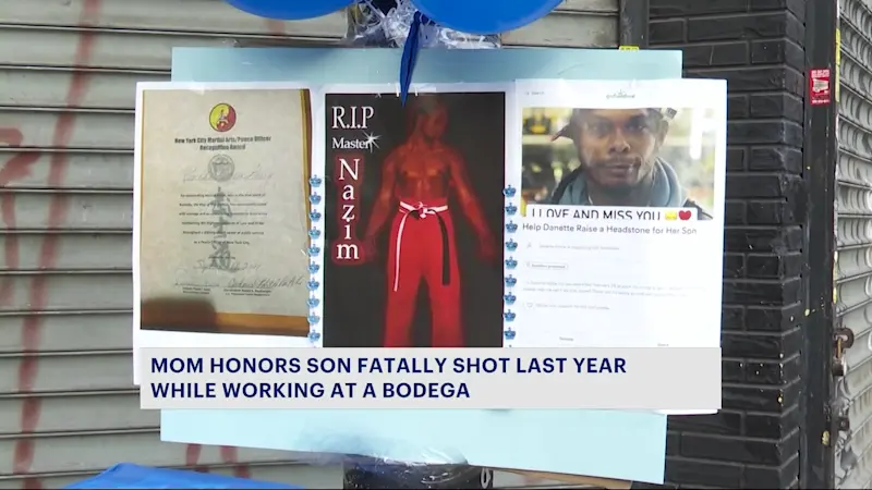 Story image: Vigil held in Crown Heights for bodega worker shot and killed one year ago