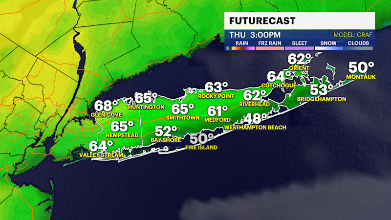 Story image: Cooler temperatures for Thursday, with some rain on the way