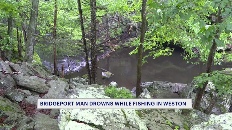 Story image: Divers locate Bridgeport fisherman 20 feet down after he disappears in Weston river
