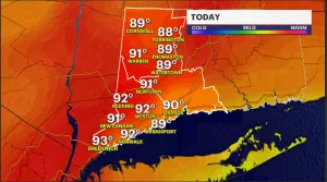 STORM WATCH: Scorching temperatures and humidity in Connecticut; tracking severe storms