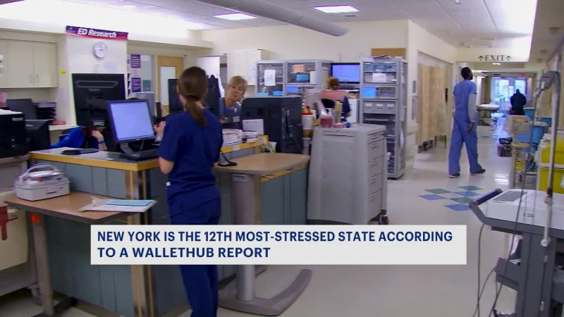 Story image: Report: New York ranks 12th most stressful state in America