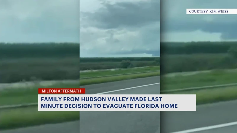 Story image: Family formerly from Ardsley shares experience of evacuating during Hurricane Milton