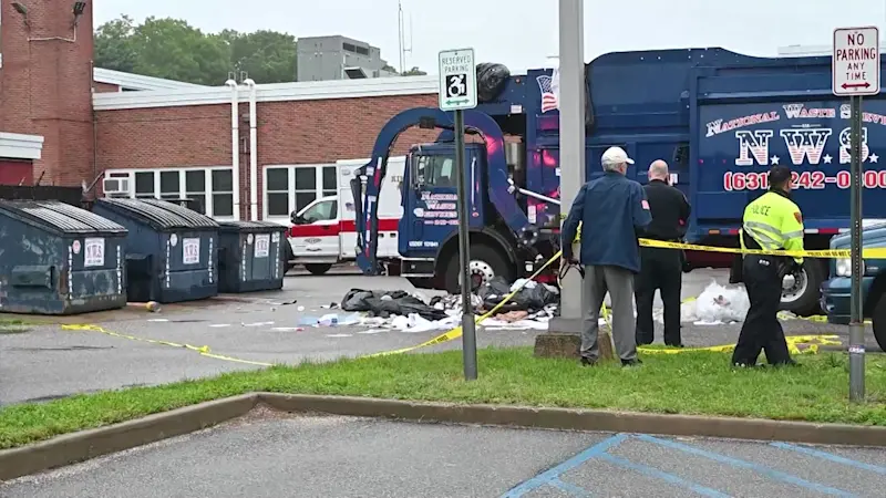 Story image: Police say 2 men were inside dumpster emptied into garbage truck; 1 dead