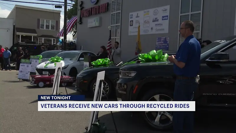Story image: 4 military veterans presented with refurbished vehicles through veterans program
