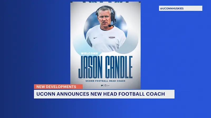 Story image: UConn names Jason Candle as next football head coach