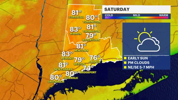Warm weather to start to the holiday weekend, rain expected on Monday