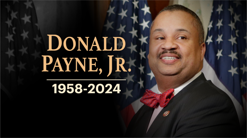 Story image: Longtime Democratic US Rep. Donald Payne Jr. dies at 65 following heart attack