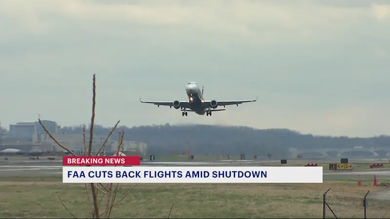 Story image: FAA grounds hundreds of flights nationwide amid historic government shutdown