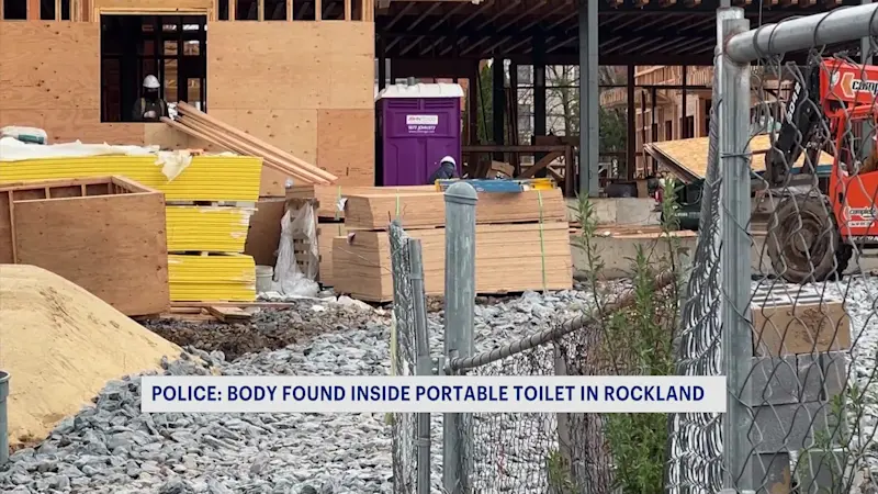 Story image: Body discovered inside portable toilet in Rockland