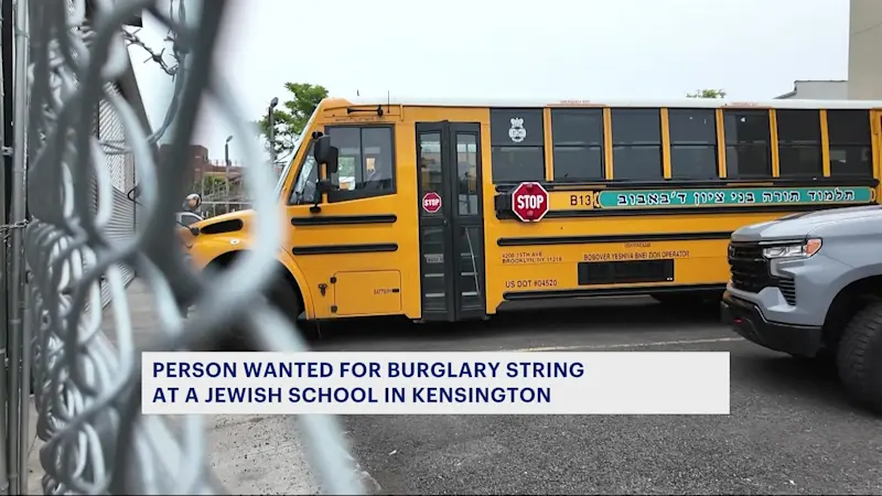 Story image: Burglar sought in series of Jewish school break-ins