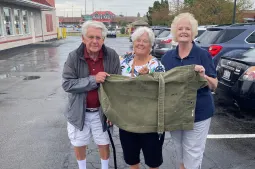 Daughter thanks family who sent father's WWII Army duffle bag