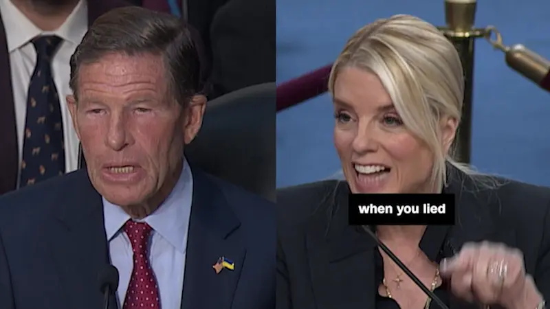Story image: President Trump calls for investigation into Sen. Blumenthal
