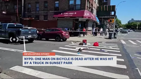 NYPD: 49-year-old man riding e-bike dies after colliding with car in Sunset Park