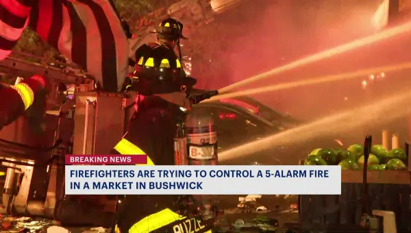 FDNY: 6 firefighters, 1 civilian injured at massive Bushwick fire 