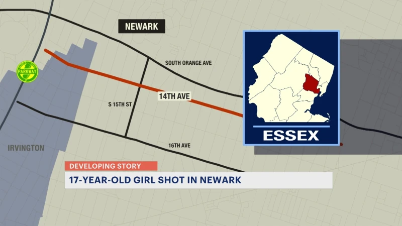 Story image: Officials: 17-year-old girl in critical condition following Newark shooting