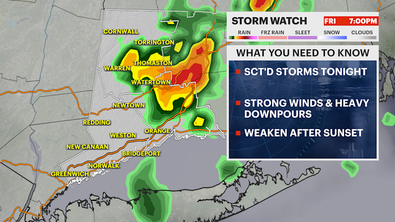 Story image: STORM WATCH: Next round of showers and storms hit Saturday