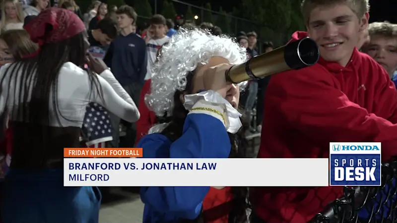 Story image: Friday Night Lights: Fairfield Ludlowe wins an overtime thriller; Jonathan Law improves to 4-1