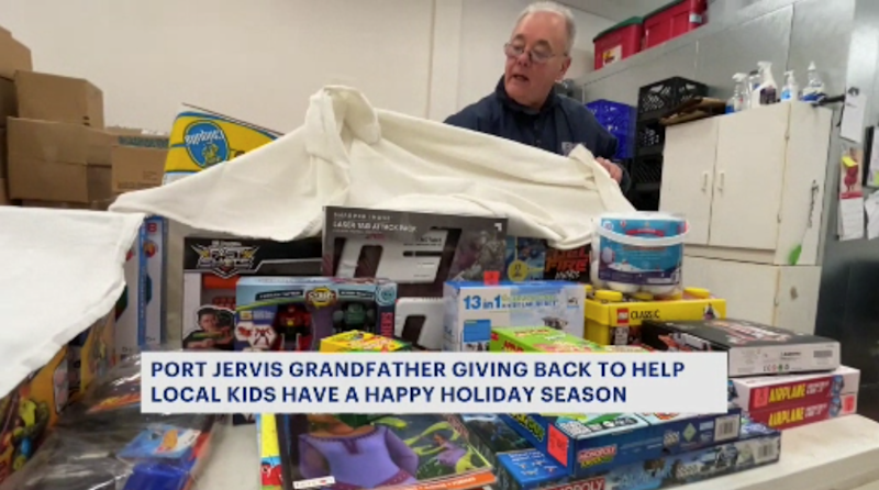 Story image: 72-year-old Port Jervis firefighter leads personal toy drive for kids after learning others won’t happen this year