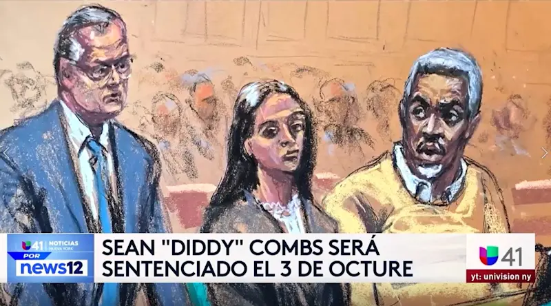 Story image: Univision 41 News Brief: Sean 'Diddy' Combs sera sentenciado el 3 de Octure